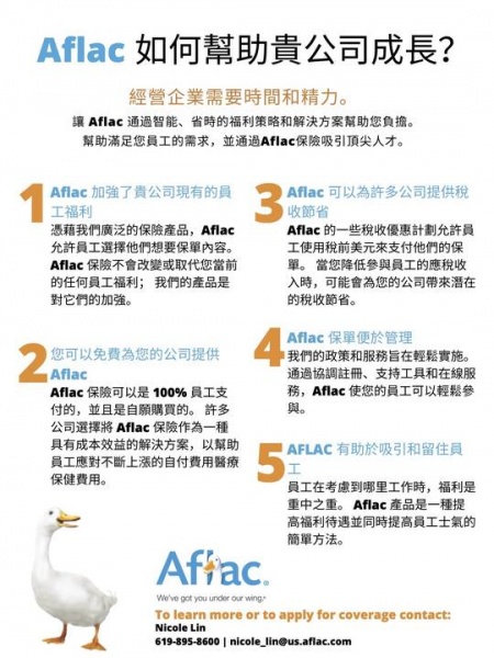 Aflac 补充性保险-Nicole Lin