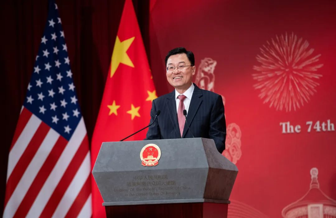 中国驻美国大使馆举行国庆74周年招待会