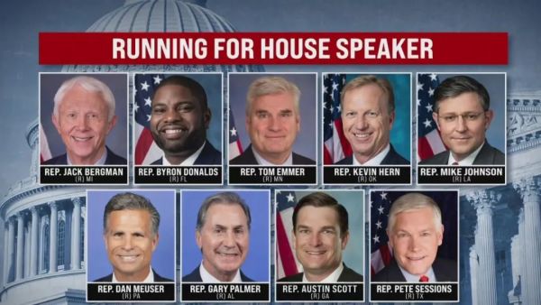 更乱了！九名共和党议员都要竞选美国众议院议长